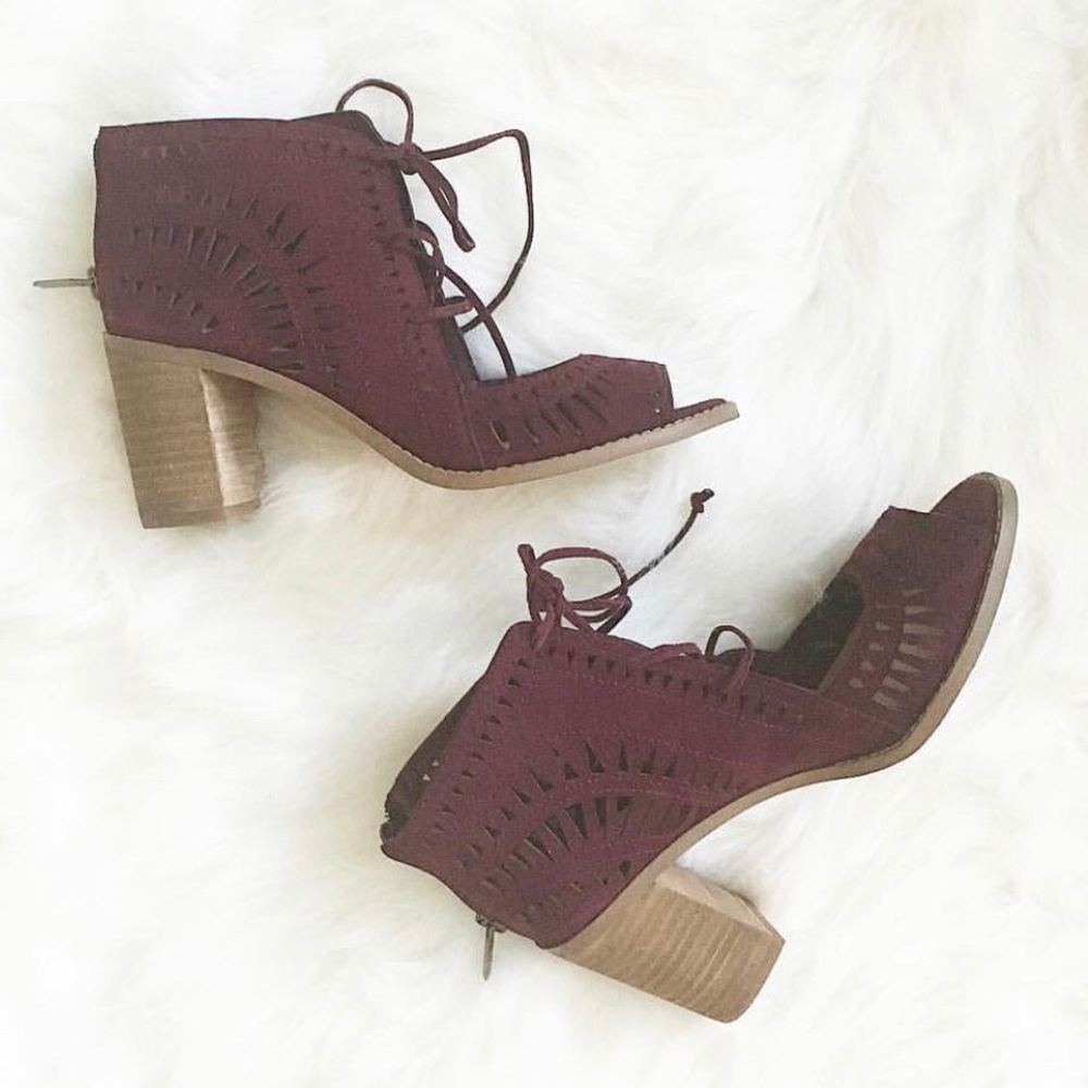Vince Camuto lace-up block heels